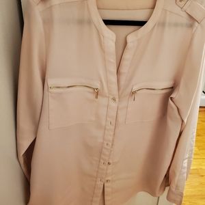Calvin Klein pink blouse - Size L